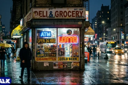 New York Lotto ticket beside numbered lottery balls.
